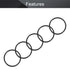 Othmro 5Pcs Nitrile Rubber O-Rings 0.11in Wire Dia 2.36in OD Metric Sealing Washers for Air Sealing