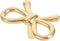 NUOBESTY Brass Bowknot Drawer Pulls Stylish Cabinet Knobs for Dresser Shoe Cabinet
