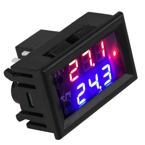 DC 12V Digital Temperature Controller, Thermostat Switch with Sensor for Temperature Control