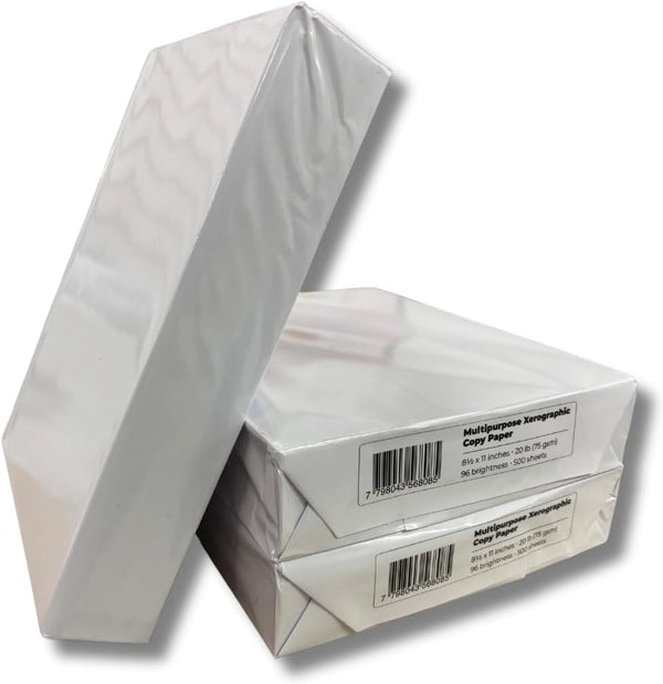 Generic Multipurpose Xenographic Copy Paper, 8.5 x 11 Inches, 20 lb, 96 Brightness,