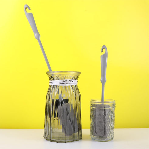 4Pcs Bottle,Glassware,Mug(10",15") Vctitil Soft Sponge Bottle Cleaning Brush,Long and Short Handle Bottle Brushes