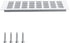 Geesatis 2 Pcs Rectangle Shape Mesh Air Vent 13.8 x 4 inch for Cabinet Shoe Cabinet Hardware Accessories with Mounting