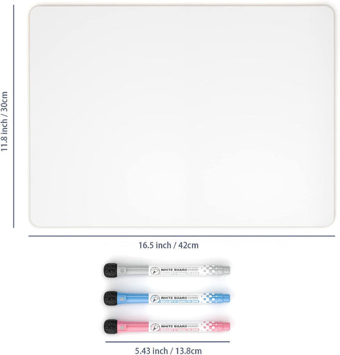 Nicpro 12 x 16 inches Lapboard, Small Dry Erase Lap Board Double Sided with 3 Water-Based Pens for Kid Student and