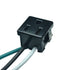 15A/125V Panel Mount AC Outlet, NEMA 5-15R Snap-In Receptacle, Grounding Power Socket with 14AWG Leads