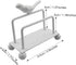 Enyuwlcm Metal Desktop Card Holder - Decorative Business Card Display Stand for Countertop (White, 1 Pack)