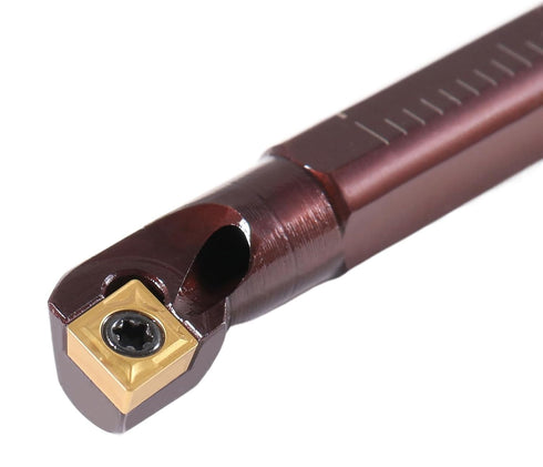 Accusize Industrial Tools Right-Hand Sclcr Coolant Through Indexable Boring Bar - 3/8'' by 4.33'' with CCMT Insert