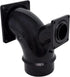 Valterra T1036-1 Flanged Valve Fitting - 3" Spigot x 3" Rotating Flange x 1-1/2" Rotating Flange, Black, 2-Way Ell