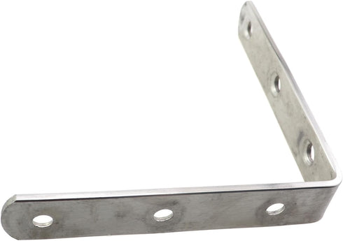ZQIY 4PCS 100x100mm 4x4 Inch L Bracket Right Angle Brackets Stainless Steel Heavy Duty Corner Shelf Support Connectors
