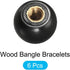 Threaded Ball Knobs, 6Pcs Plastic Ball Lever Knob with M5 Female Thread Iron Insert for Machine Handle Replacement