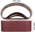 4 x 36 Inch Sanding Belts, 5 Pack Mix of 320/400/600/800/1000 Grits for Woodworking and Metal Polishing
