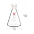 125ml 24/40 Erlenmeyer Flask with Standard Taper Outer Joint, Borosilicate Glass, Chemistry Lab Glassware