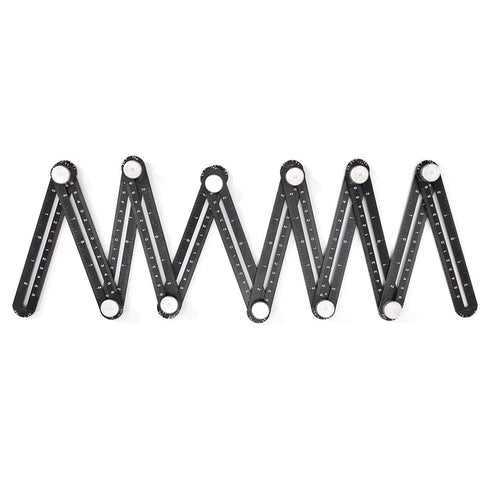 Multi Angle Measuring Ruler, 12-Sides Aluminum Alloy Universal Protractors for Woodworking