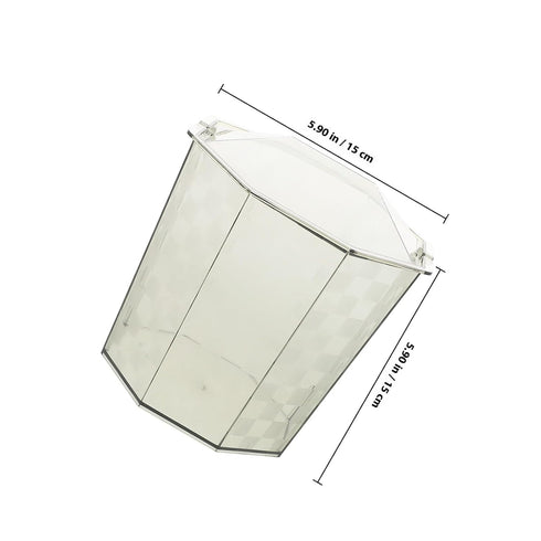 Countertop BESPORTBLE Mini Trash Can with Swing Lid Compact Lightweight Desktop Waste Bin for Office Kitchen Bathroom