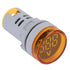 YWBL-WH DC Voltage Display, Digital LED Voltmeter 6-100V Monitor Round Lamp Tester Indicator Light Panel