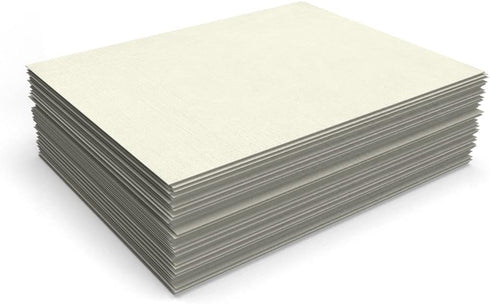 LUXPaper 8.5" x 11" Classic Linen Paper | Letter Size | 70lb. Text | Natural White | 50 Qty