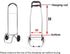 SH-gwtc 48L Shopping Cart Replacement Trolley, Waterproof Spare Storage Bag with Side and Front Pockets