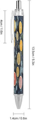 LPSADGF 4 Leaves And Citrus Ballpoint Pens PCS Retractable Smooth Writing Pens with Quick-Drying Ink, Comfort Grip