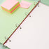 NatSumeBasics A4 Binder, 4 Ring Budget Binder with Clear PVC Planner Cover for Organizer Accessories