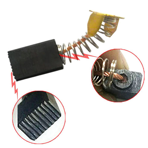 20Pcs Electric Motor Carbon Brushes, 10 Different Sizes, Replacement Parts for Carbon Brush Motors