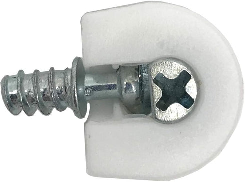 XMHF 30 Pieces White Shelf Support Holder Pin Peg with Screws