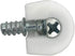 XMHF 30 Pieces White Shelf Support Holder Pin Peg with Screws