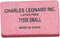 Charles Leonard Eraser, Small, Synthetic, Latex Free, Block Shape, Pink 80/Box (71558)