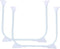 Luxshiny 2pcs Heavy Duty Foldable Hairpin Metal Table Legs for DIY Furniture