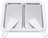 Frozen Dpofirs Stainless Steel Ice Cream Roll Machine | Dual Cold Plate for DIY Desserts Gelato Sorbet Yogurt