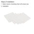 PATIKIL Alumina Ceramic Sheet Square Cooling Pad, Insulating Sheet 5pcs High Hardness for MOS Transistor 50x50x0.5mm