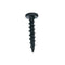 100 Pack Rok Hardware #10 x 1 Coarse Deep Thread Pan Head Screws - Black Phosphate Wood MDF