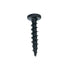 100 Pack Rok Hardware #10 x 1 Coarse Deep Thread Pan Head Screws - Black Phosphate Wood MDF