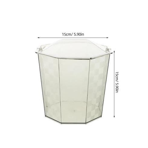 Countertop BESPORTBLE Mini Trash Can with Swing Lid Compact Lightweight Desktop Waste Bin for Office Kitchen Bathroom