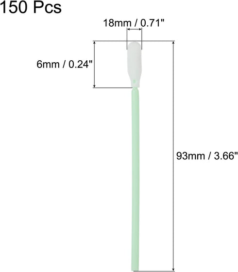 PATIKIL Cleaning Sticks Foam Tip Sponge Stick 3.7" Multipurpose Cleanroom for Camera Sensors Printers Crafts Paintings Electronics PCB Pack of 150