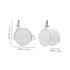 4pcs KICHOUSE Heavy Duty Caster Wheels Brake Locking Furniture Swivel Wheels for Cart Replacement Plastic for Rolling