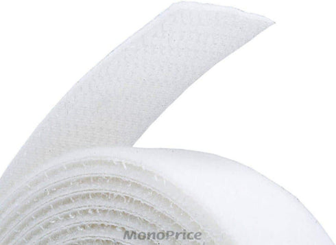 Monoprice 3-Pack Hook & Loop Fastening Tape, 5 Yard/roll, 0.75-inch - White