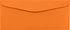 LUXPaper #10 Commercial Flap Business Envelopes | 4 1/8" x 9 1/2" | 50 Qty - Mandarin Orange | 80lb. Text