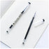 Gel Ink Pen Quick Drying Liquid Ink, 0.38 mm Fine Point Japanese Style Pens, 12 Pcs (4 Black, 4 Blue, 4 Red)