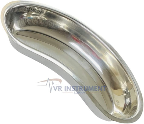 VR Instrument Supply 8" Stainless Steel Kidney Tray Dental Lab Instruments Surgical Trays Reusable Metal Kidney Dish