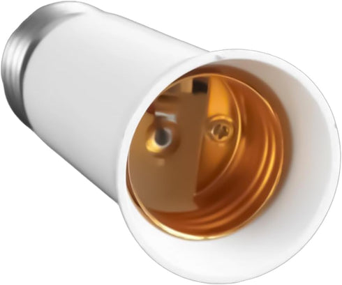 GMBYLBY E27 Bulb E27 Flexible Extender Adapter Ceiling Light Enhancement Secures Fit Screw Mount Erosion-Resistant PC