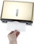 2 Pack Commercial QWORK Paper Towel Dispenser Wall Mount, Gold Painted Finish Multifold Hand Towel Dispenser, Tri-fold