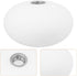 G9 Garneck Small Oval Glass Lamp Shade Threaded Globe Replacement Lampshade Contemporary Glass Globe Light Cover
