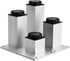 TXGJWRA Thickened Furniture Legs 4 Pieces,Square Metal feet,Aluminum Alloy Support Legs,DIY Furniture Hardware,Non-Slip
