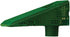 The Wedge Downspout Gutter Guard - Eliminates Clogs from Leaves and Debris, 4-Pack (Green)