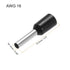 uxcell 3000 Pcs Insulated Ferrule Wire Connector Electrical Crimp Terminal 16 AWG for Electrical Projects Black