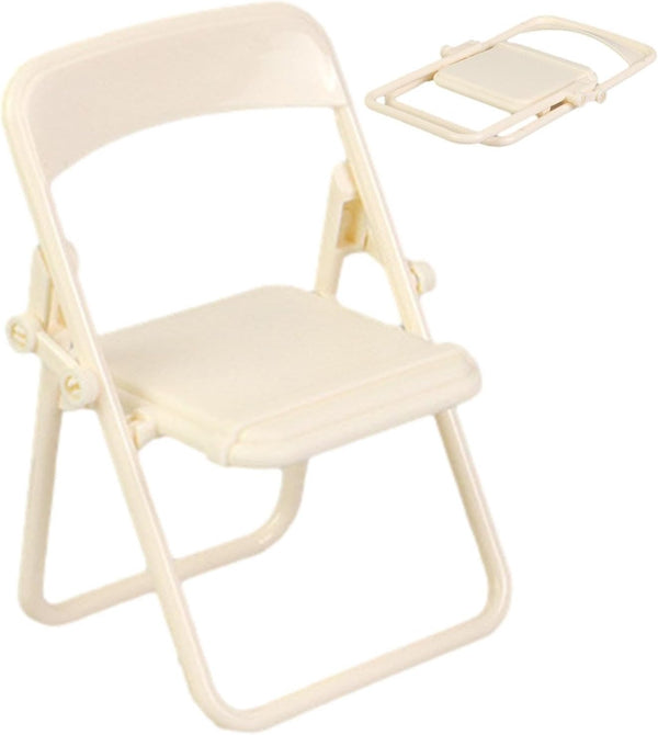 LAMPTTI Foldable Chair Phone Holder, Chair Foldable Phone Holder, Desktop Folding Chairs Cell
