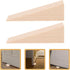 Wooden Door Wedge Stopper, 2PCS Triangle Wood Block, Non-Slip Door Stop for Indoor and Outdoor Use