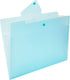 Okuna Outpost 3 Pack Expanding File Folder, Pocket Document Organizer with Snap Closure and Labels (Letter Size, Blue)