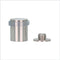 EVI Stainless Steel Door Stopper, Screw Fastening with Transparent Rubber Protector, 0.95 x 1.19 Inch
