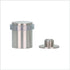 EVI Stainless Steel Door Stopper, Screw Fastening with Transparent Rubber Protector, 0.95 x 1.19 Inch