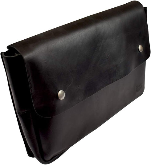 Hide & Drink Vintage Folder Document Holder, A5 Binder, Full Grain Leather, Handmade File Case, Envelope Portfolio